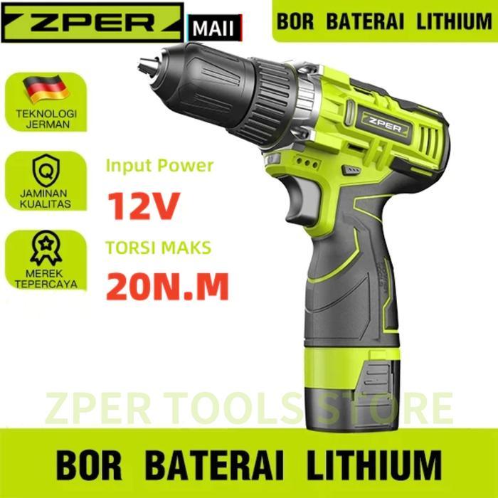 Krisbow Modern - Zper Mesin Bor Listrik Bor Baterai Cordless Cas Tangan Murah Berkualitas Bor Tanpa