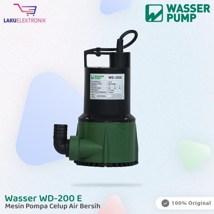 Mesin Pompa Air Celup Wasser Wd 200 E ( Submersible Pump ) - Wd200E Terbaru 