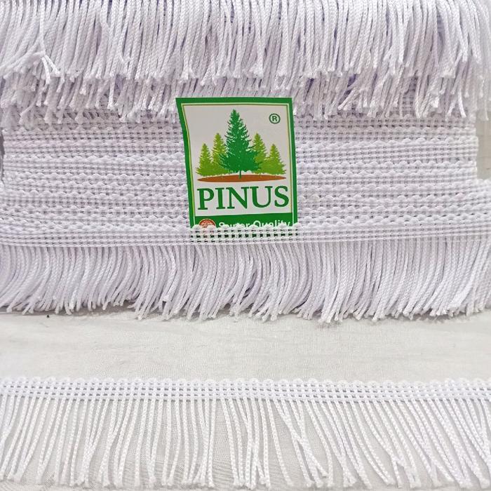Promo [Rol] Renda Rumbai Pinus/Renda Rumbai Gombyok/Renda Rumbai/Renda Tirai 20 Yard Terlaris