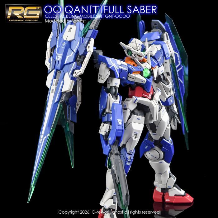 HOT SALE G-REWORK RG GUNDAM 00 QANT QUANTA FULL SABER WATER SLIDE DECAL STICKER TERMURAH