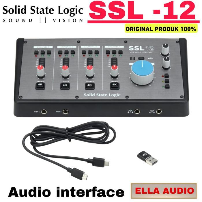 Solid State Logic Ssl-12 Ssl12 Audio Interface Usb Soundcard Recording