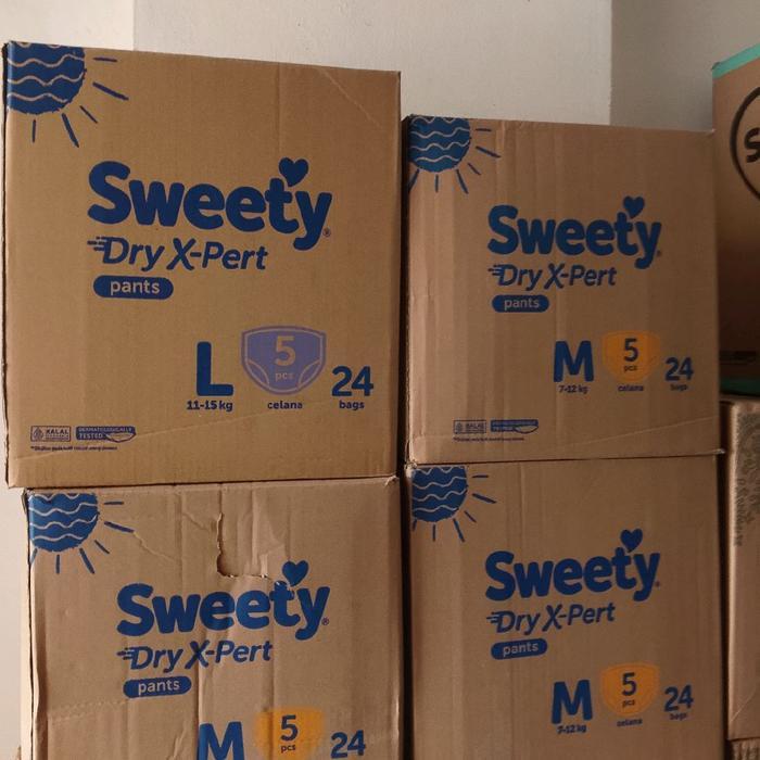 Sweety Bronze Minipack M5/L5 1 Karton Isi 24 Ball Popok,[1DUS]MINI PACK M5 TERLARISBEST QUALITYBEST