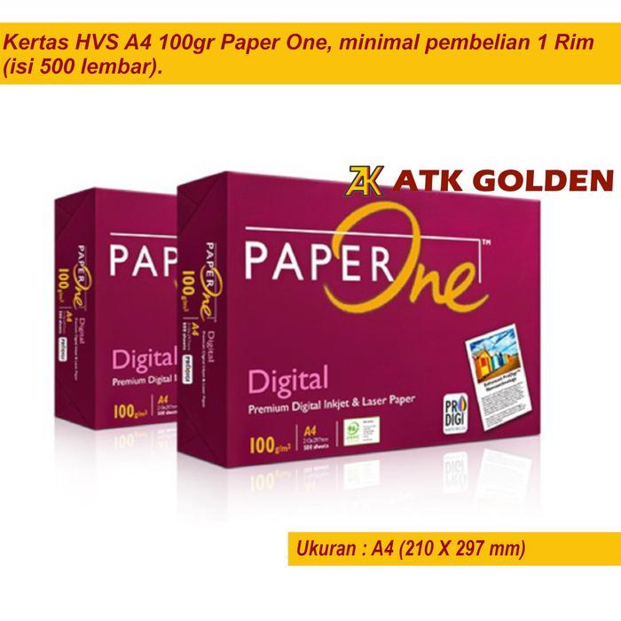 Kertas HVS A4 100gr Paper One