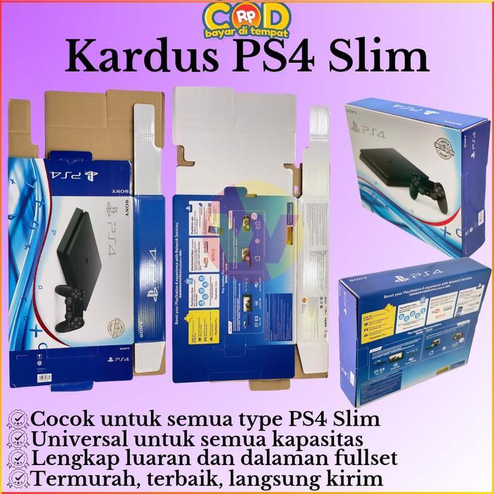 Kardus Ps4 Slim Box Playstation 4 Slim Dus Ps4 Slim Luaran Dan Dalaman Terbaru