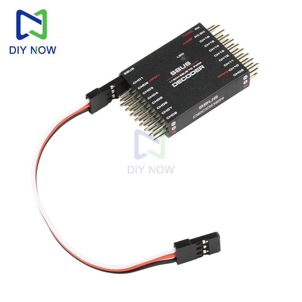 Terbaru 16-channel PWM converter SBUS TO PWM/PPM decoder DIY adapt to a variety of receivers and fli