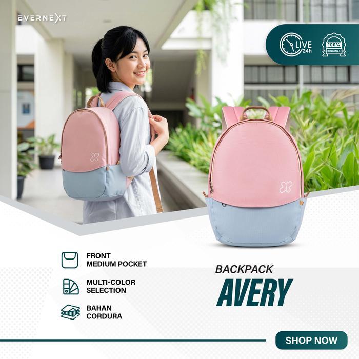 Elizabeth Ladies - Tas Ransel Wanita Tas Sekolah Tas Kuliah Cewek Backpack Avery Tas Punggung Laptop