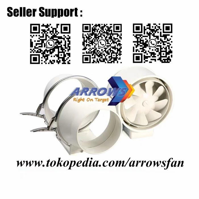 Terbagus Mini Inline Fan 4 Inch Mini Duct Inline 4 Inch Blower Plastik 4 Inch Terlariss 