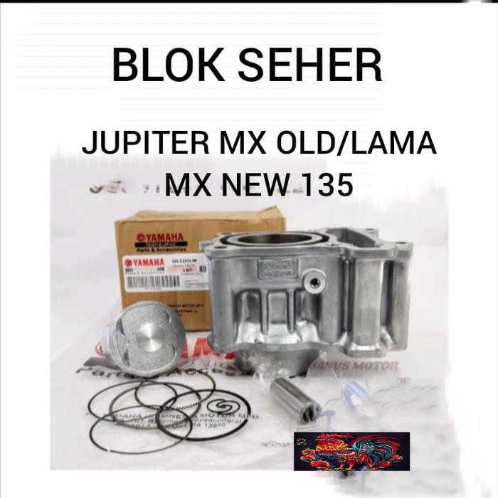 Blok Seher Cylindr Piston 50C Jupiter Mx Old, Mx New 135 Kualitas Ori