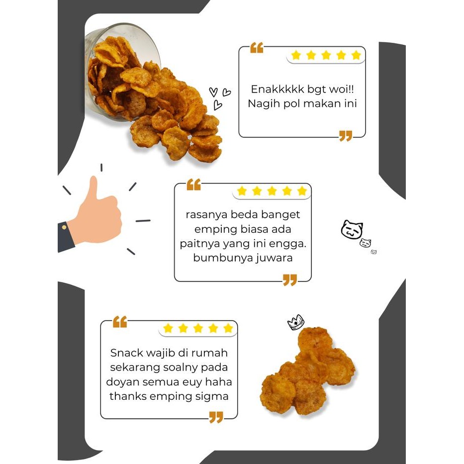 

EMPING SIGMA - EMPING MELINJO PEDAS MANIS 330 GRAM - PREMIUM QUALITY