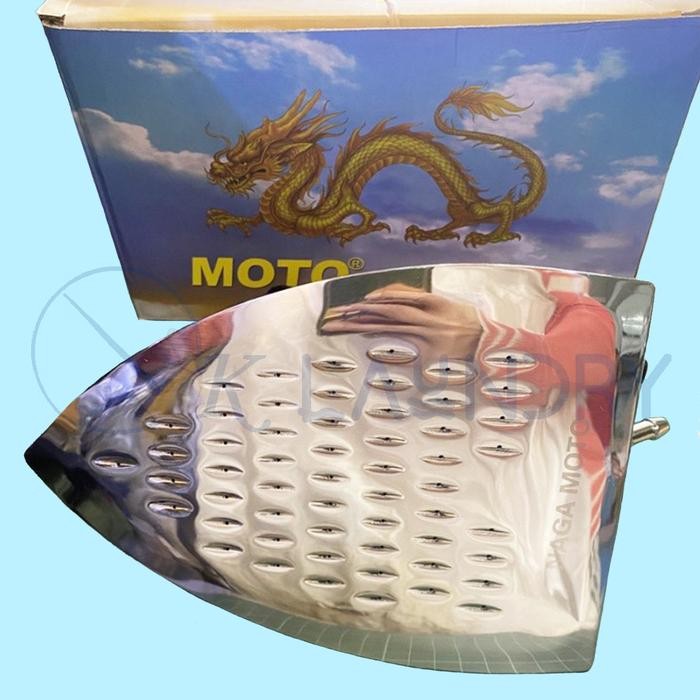 Setrika Uap Steam Boiler Nagamoto Pencet Gagang Karet Orange