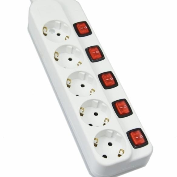 Grosir Krisbow Colokan Listrik Stop Kontak 3/4/5/6 Socket Lubang On/Off Terlariss 