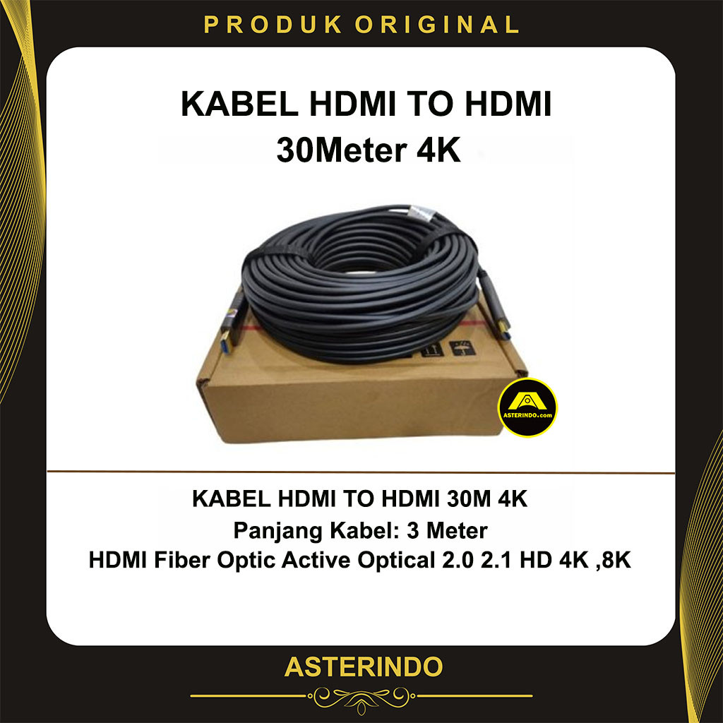 Kabel HDMI To HDMI 30Meter 4K HD 2.0 30M