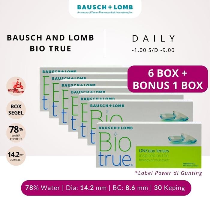 Pilihan- Gojek Softlens Bio True Bausch And Lomb Daily/Harian