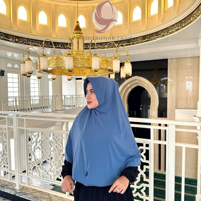 ORIGINAL HIJAB POLOS BERGO SEMI (L) CHR HIJAB KERUDUNG POLOS JERSEY SUPER KERUDUNG INSTAN SIMPLE PET