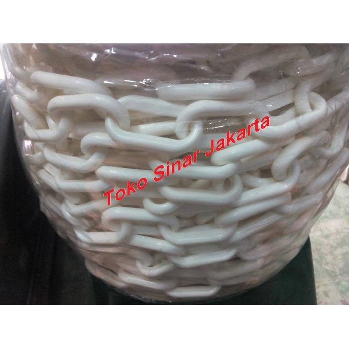 Rantai Plastik 8 mm ( Putih )