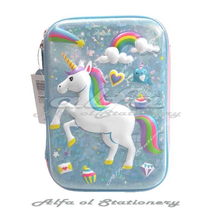 

PENCIL CASE STAEDLER FLOMO (ORI) UNICORN TEMPAT PENSIL FANCY KARAKTER