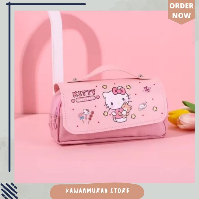 

TEMPAT PENSIL TENTENG KUROMI HELLO KITTY KAPASITAS BESAR TEBAL ALAT MULTIFUNGSI