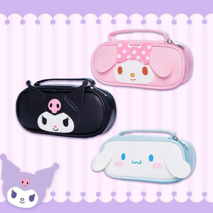 

PENCIL CASE SANRIO PC02 TEMPAT PENSIL PU LEATHER KOTAK PENSIL