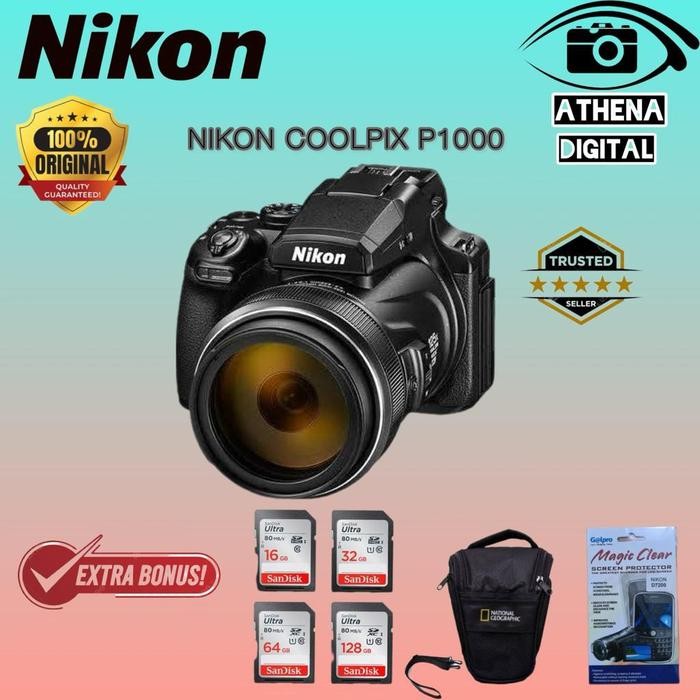 NIKON COOLPIX P1000 / KAMERA NIKON P1000 / NIKON P1000 Shopeseler