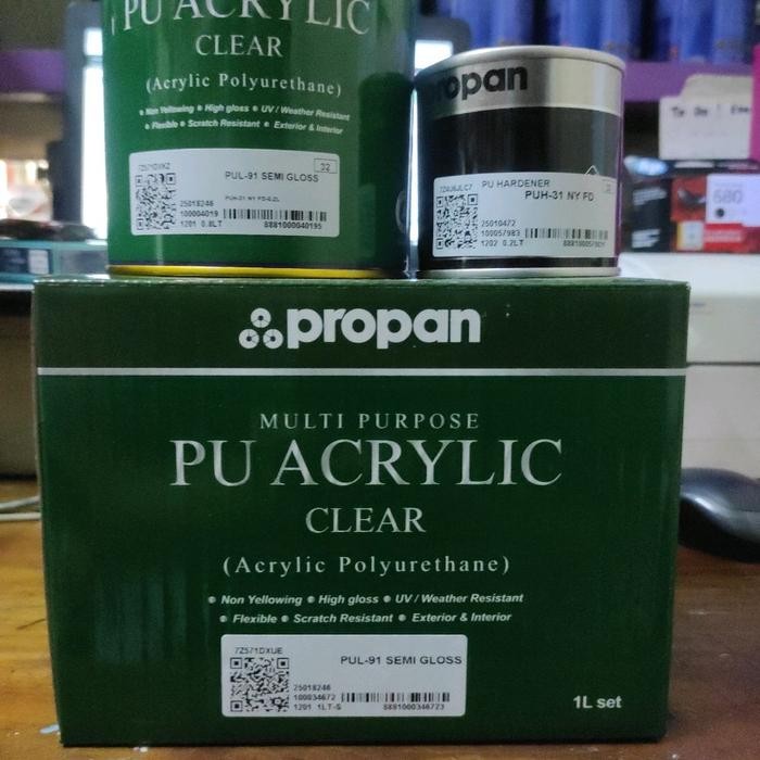 CLEAR SEMI GLOSS 91 / PROPAN PUL 91 SEMI GLOSS 1LITER SET / PROPAN PU 91 / PROPAN PU 91 CLEAR SEMI