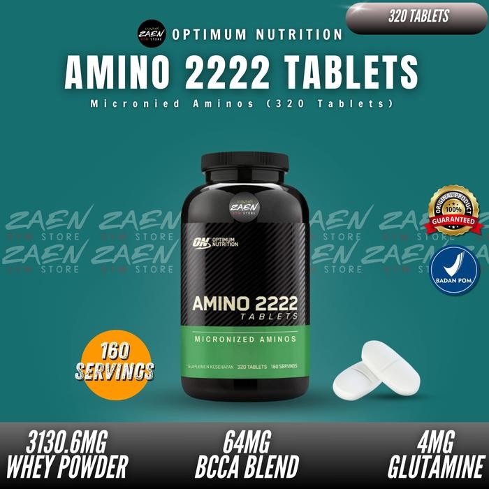 Optimum Nutrition Amino 2222 320 Tablet ON AMINO 2222 BPOM 320 Tablet