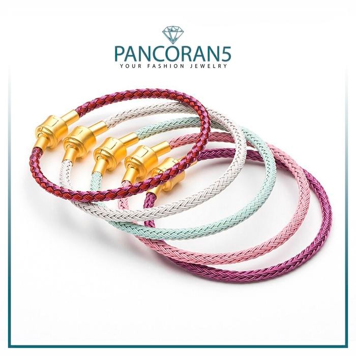 

New Gelang Tali Kawat Anti Air Waterproof Kunci Gold