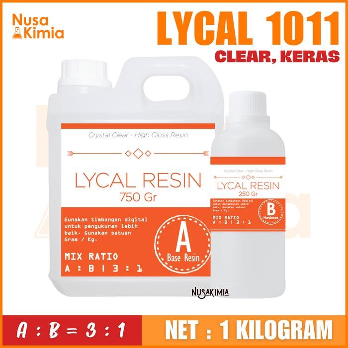 

New Resin Lycal 1011 1 KG - Hasil Keras, Sangat Minim Bubble dan Super Bening