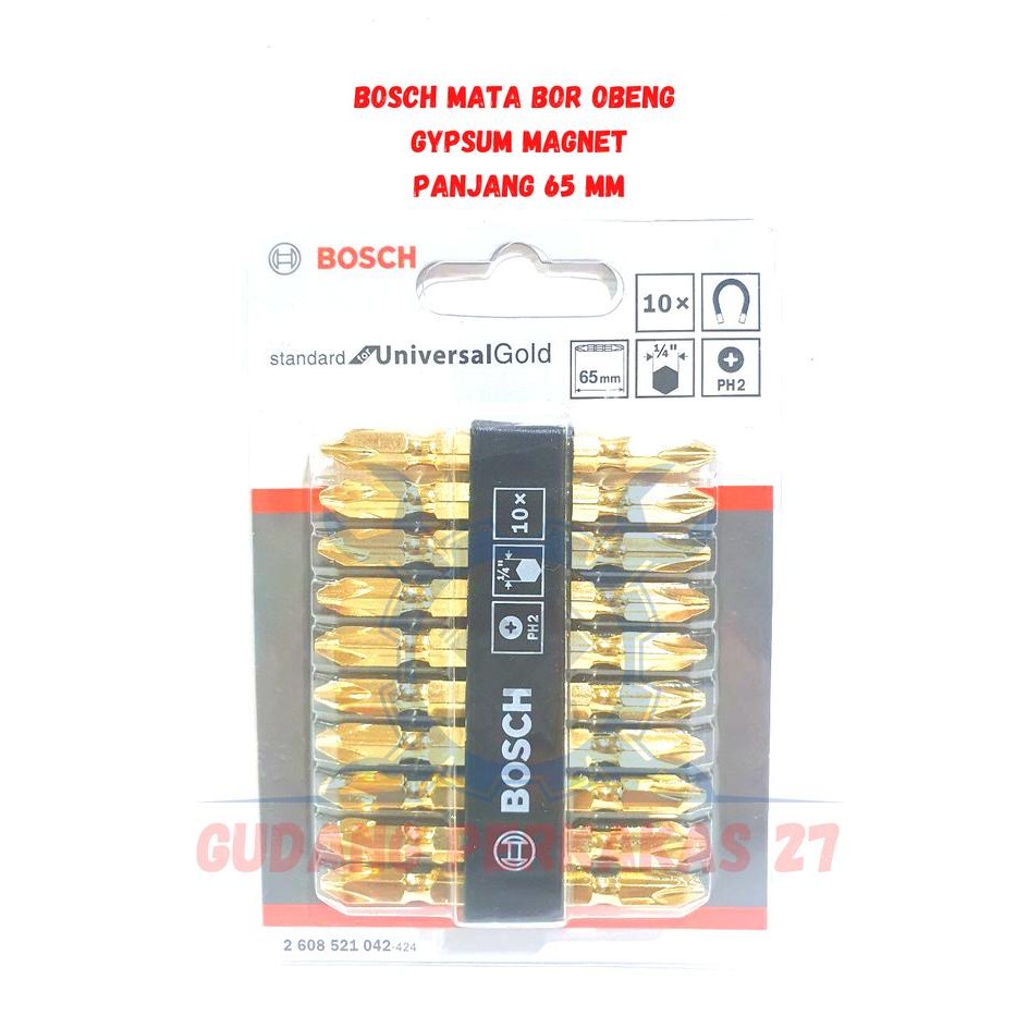 BOSCH Mata Obeng Bor Magnet Gypsum 65mm ASLI