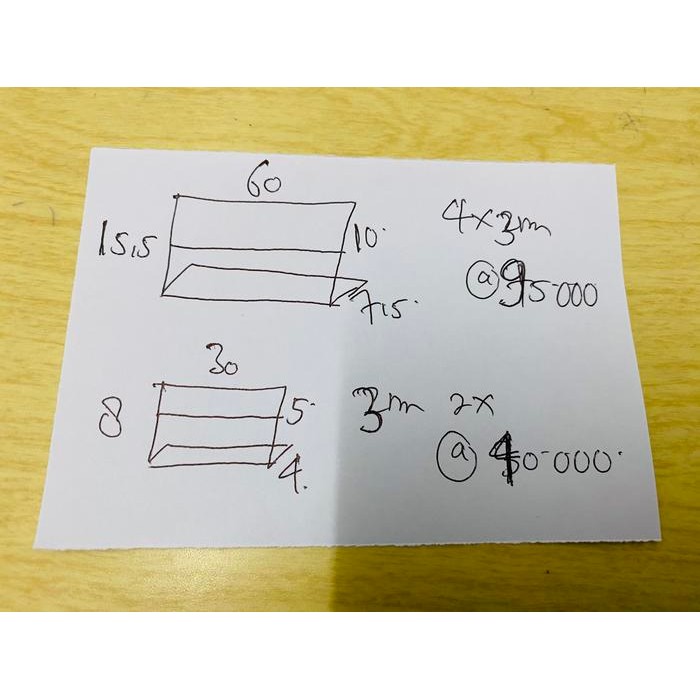 

Acrylic Tent Card L 3Mm 1 Set Isi 6 Pcs. 15X5 X 60 Cm 4X. 8X30 2X