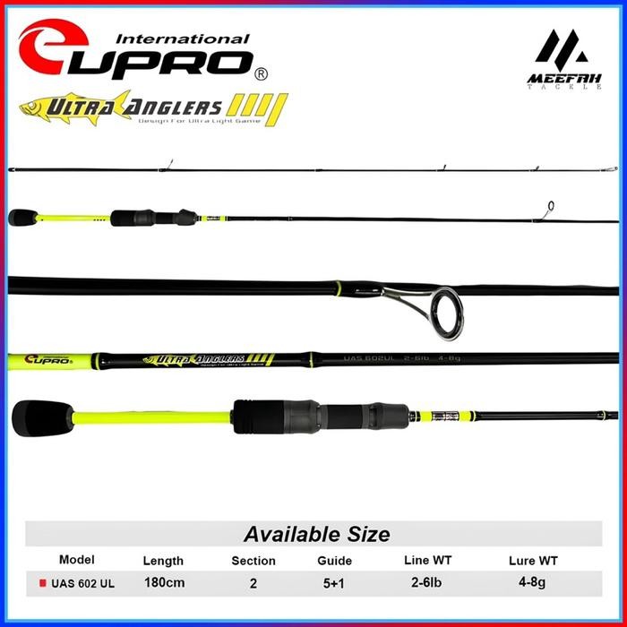Joran Rod UltraLight EUPRO ULTRA ANGLERS UAS602 Spinning
