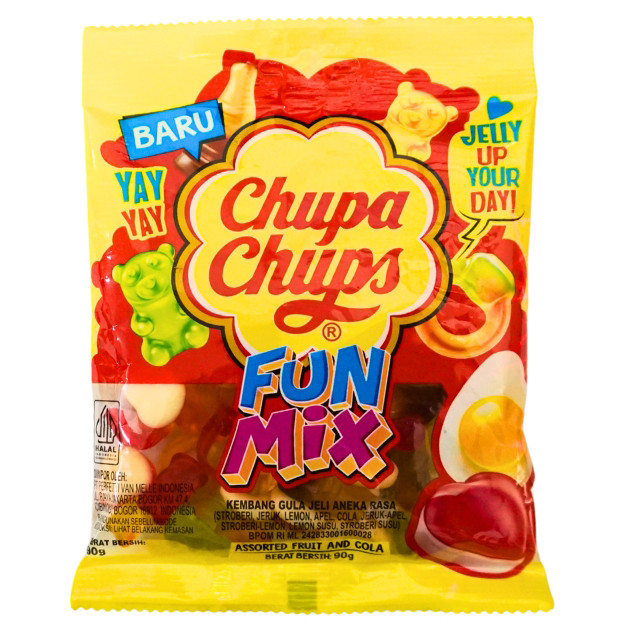 

S32895 CHUPA CHUPS FUN MIX PERMEN JELLY 90GR MAJU BERSAMA (20250915)