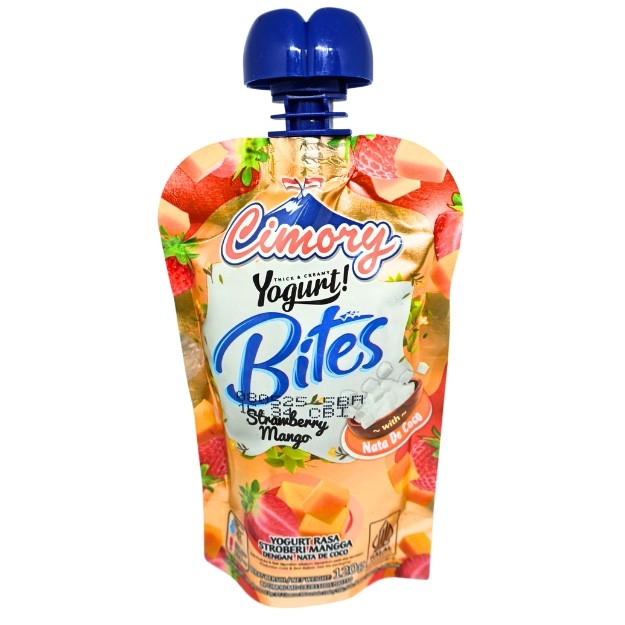

S24046 CIMORY BITES STRAWBERRY MANGO WITH NATA DECOCO YOGURT CREAM 120GR MAJU BERSAMA (20250913)