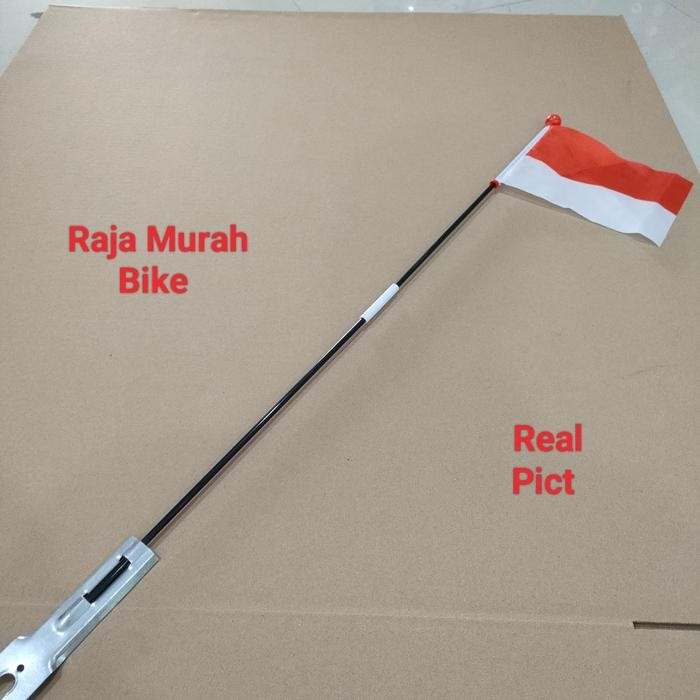 Tiang Bendera Merah Putih Aksesoris Sepeda Bendera Merah Putih Hiasan Sepeda