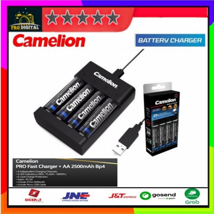 Baterai Charger Camelion Aa 2500 Mah Bp4 Quick Charger Baterai Cas
