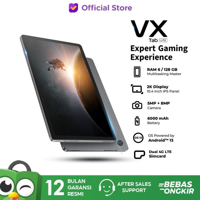 Pilihan- Advan Tab Vx Lite 10.4 6/128Gb Dual Sim Card 4G Lte Resmi Not A8