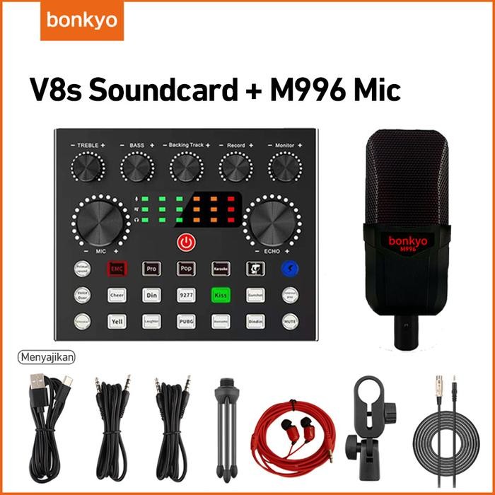 V8S SoundCard Bluetooth Audio Usb External - SoundCard v8 plus