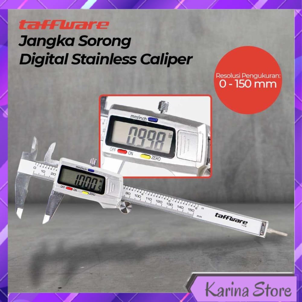 

JANGKA SORONG KALIPER SIGMAT DIGITAL STAINLESS STEEL 150MM - YXB