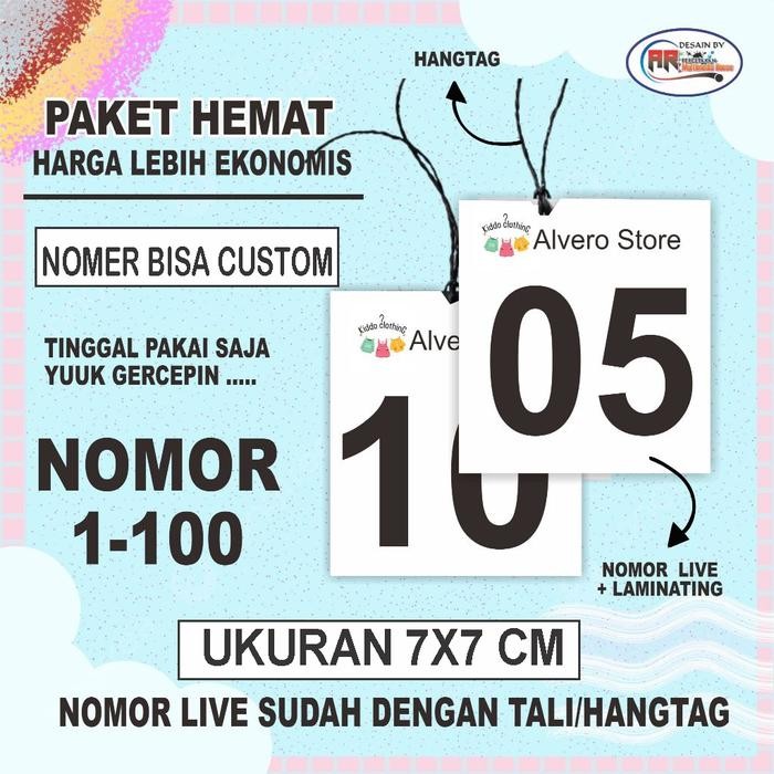 

OJ 100 Lembar Nomor Live dengan Tali Hangtag 7x7CM