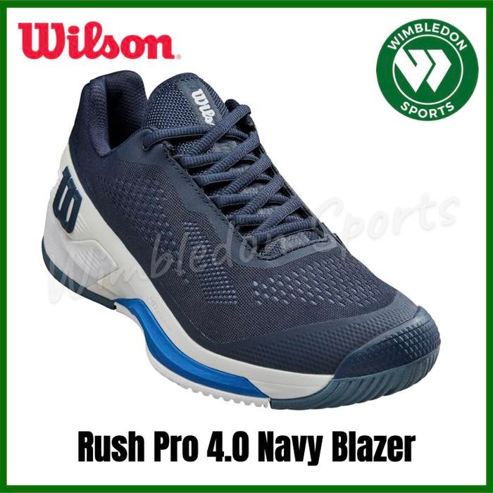 Sepatu Wilson RUSH PRO 4.0 Navy Blazer / Sepatu Tenis Wilson Rush Pro best seller