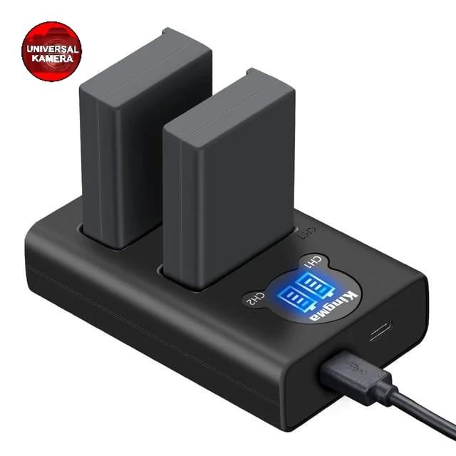Murah Kingma En-El9 /En-El9A Battery For Nikon D40, D40X, D60, D3000, D5000 Etc With Lcd Dual Slot