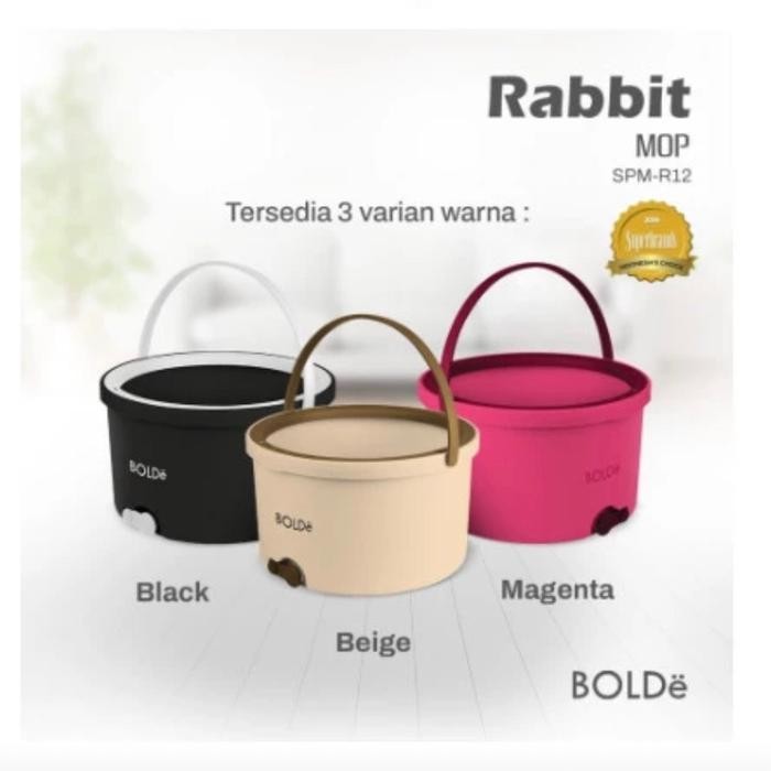 ASLI Bolde Super Mop Rabbit Alat Pel Super Mop Bolde READY STOCK