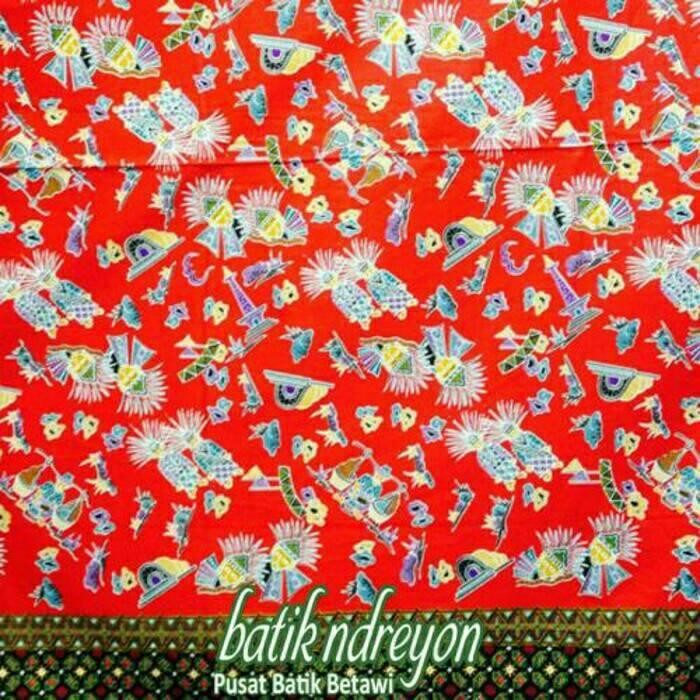 Pilihan- Kain Batik Betawi Kode Keong Mas