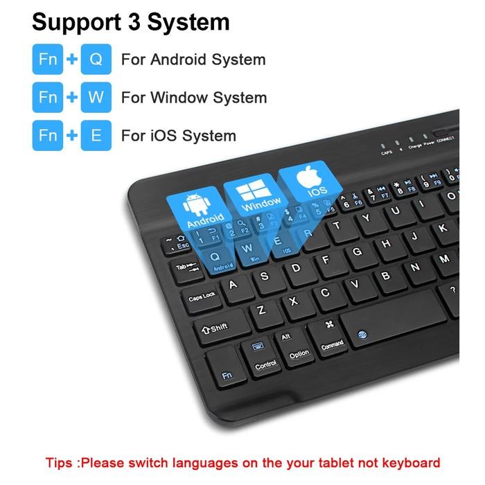 Samsung Tab A8 2022 X205 10.5 Wireless Keyboard Mouse Set Tablet Stand