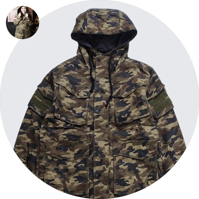 Jaket Parka army military desert/ Gurun pasir Canvas best seller