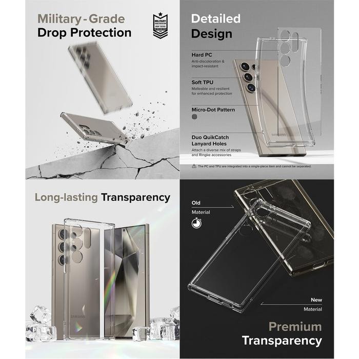 Casing Ringke Compatible For Galaxy S24 Ultra Fusion Magnetic Matte Magsafe Onyx Fusion Card Tempat