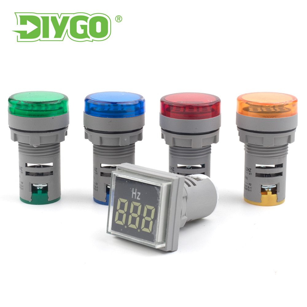 Merkuriusss Square Round 0-99 Hz Measuring Range Digital Display Electricity Hertz Meter Frequency M