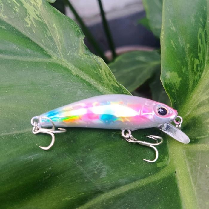PJS UMPAN PANCING CASTING MINOW LURE FACTORY MODEL ASTUTI 5.5CM/6GR - 3X STRONG TREBLE