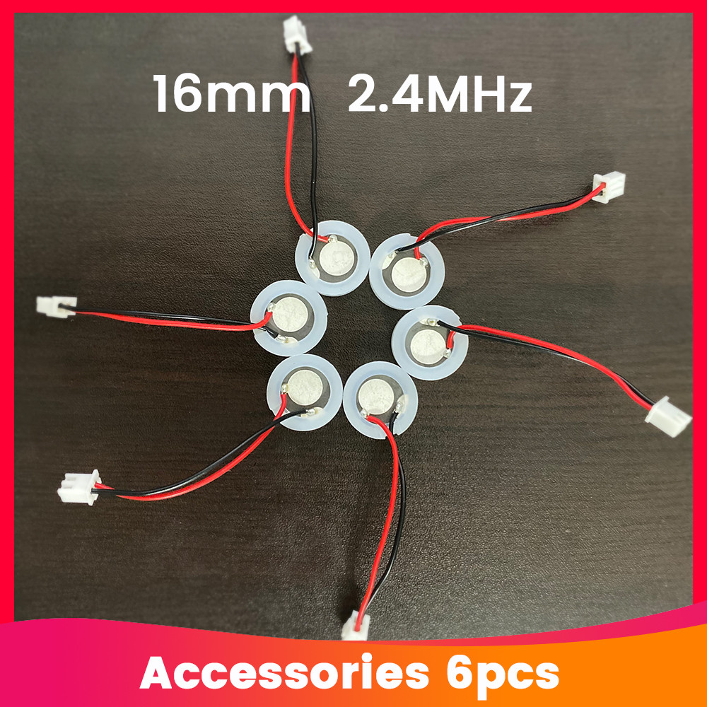 6pcs 16mm 2.4Mhz Ultrasonic Mist Maker Fogger Atomizing Transducer Oscillating Blade Piezoelectric C