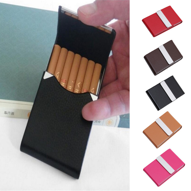 Light Aluminum Cigar Cigarette Case Tobacco Holder Pocket Box Storage Container Cigarette Accessorie