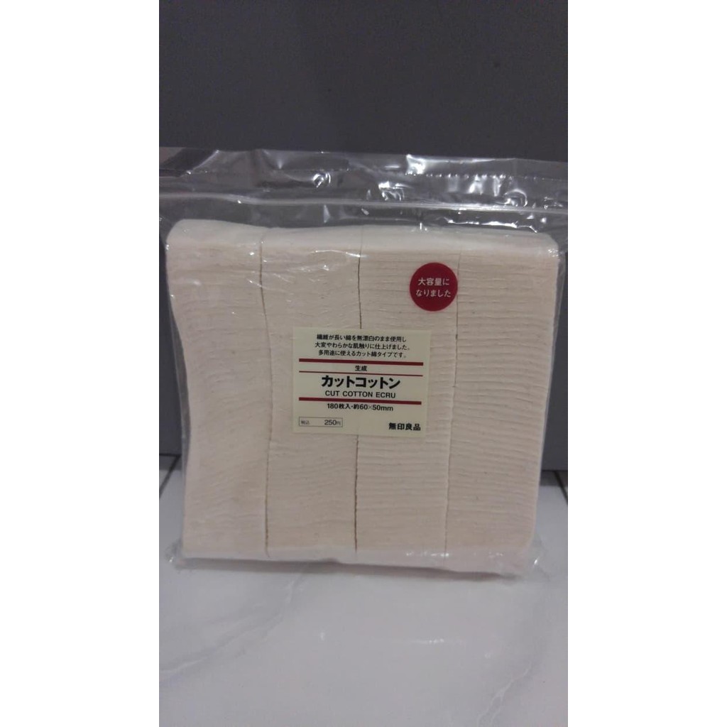 ORGANIC COTTON / KAPAS MUJI ECRU 180 PADS